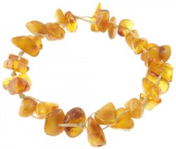 Bracelet made of amber stones